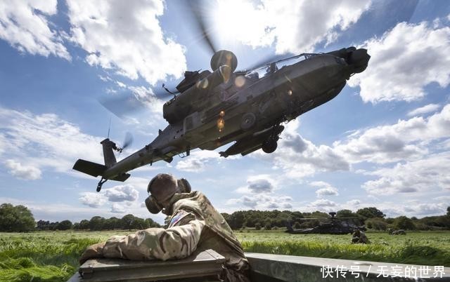 补充|英国陆航演练“热车补给”快速为阿帕奇补充油料弹药 引擎不停车