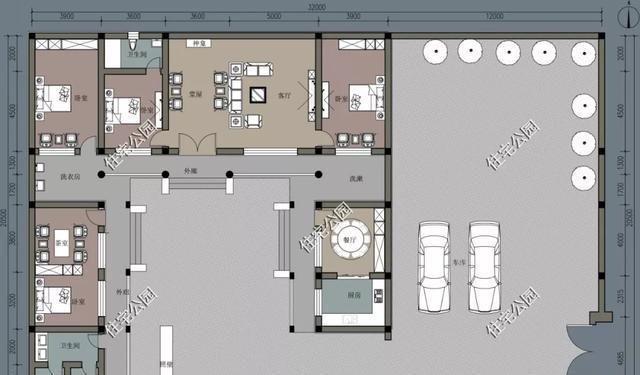 占地尺寸|农村没有堂屋的房子不是好房子,20套户型分享,总有一套看上眼