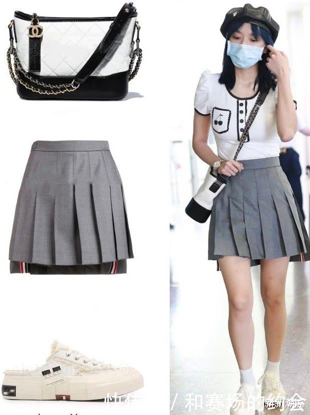 件单品|程潇自信过头了，敢对“JK制服裙”下手，谁知腿型却并不配合