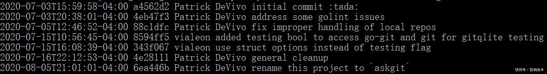  SQL|Askgit：利用熟悉的SQL语句挖掘git仓库的信息