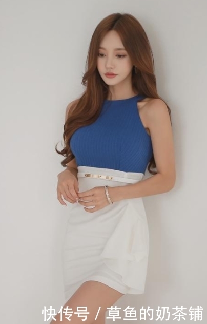 美女|曲线傲人的紧身裙美女，很招人喜欢！