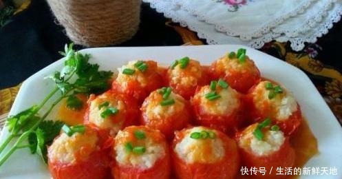 猪肉的碗|酿番茄色泽红润,美观大方,酸甜的口感,别具风味