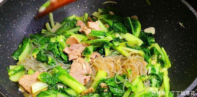  小白菜|小白菜和粉条怎么做才好吃诀窍在这里，鲜香美味，做一锅吃不够