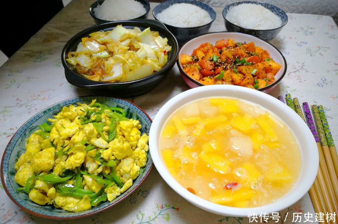 好吃|晒晒我家的午餐,这一桌没超过50元,朋友说真实惠!