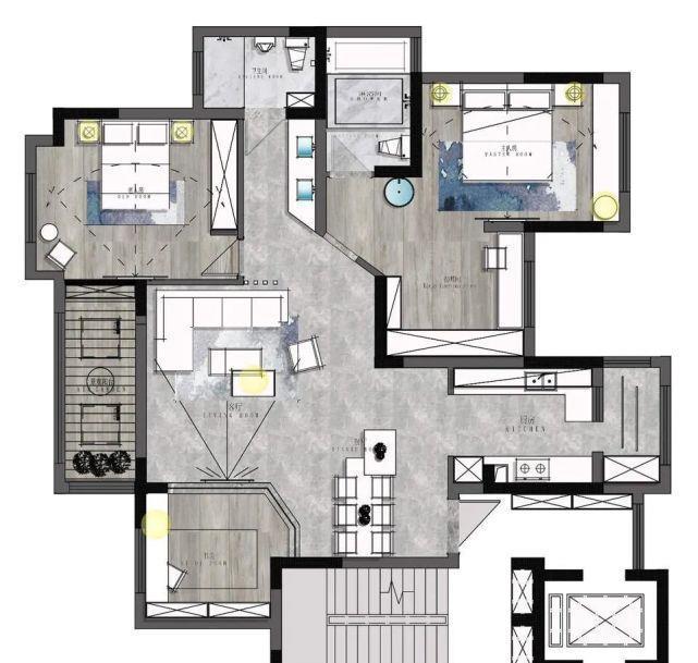样板房|140㎡混搭风大平层,比样板房还美的房子!
