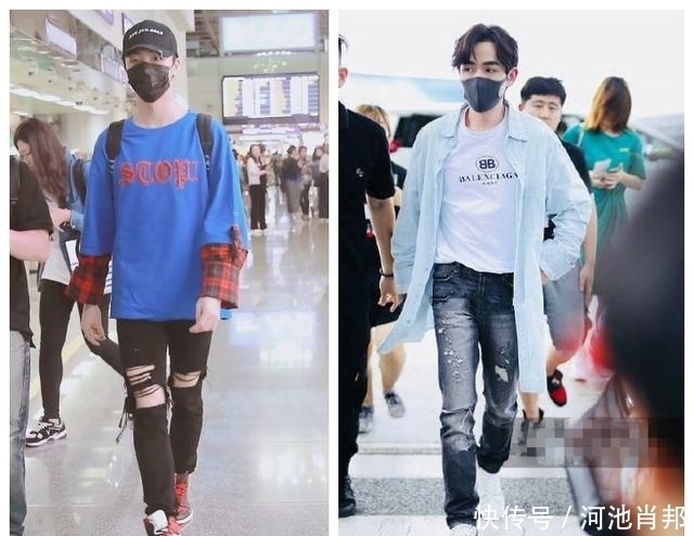 陈立农|陈立农、朱一龙同穿“破洞”裤,谁更有“两米”大长腿的既视感?