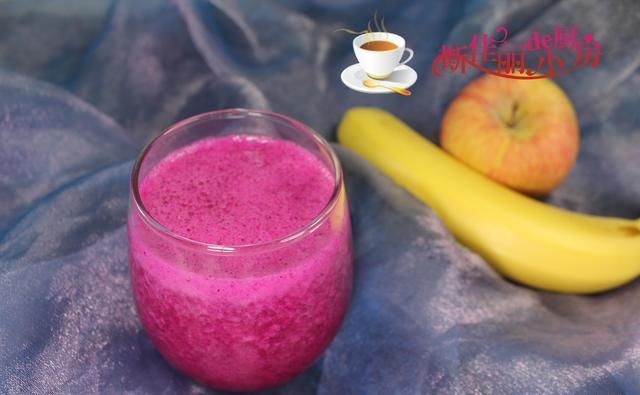  豆浆机中|1根香蕉1个火龙果，搅一搅清肠排宿便，每天喝一杯肚子平了腰细了