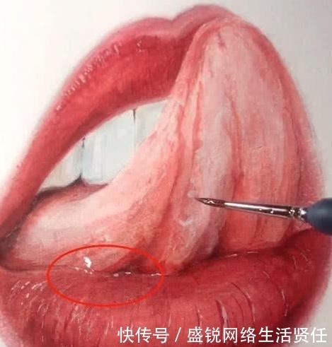 经弱爆|为什么说美术生都是细节狂魔，画舌头都是一般操作，见过画口水吗 ?