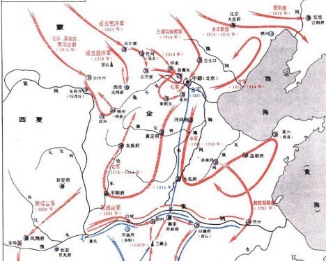 蒙古灭金的三峰山之战