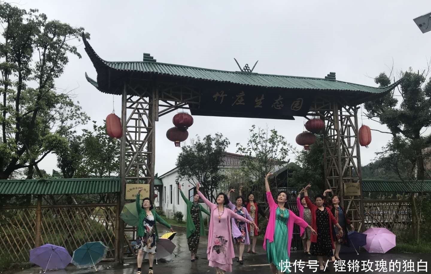 八中|马鞍山八中74届高中女生模特团:南京江宁竹庄生态园雨中走秀(音乐相册)