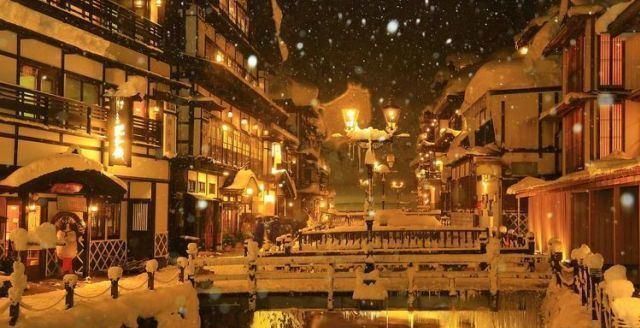 梦幻|日本山形梦幻秘境浪漫银山温泉二日游,温泉、美食、绝景