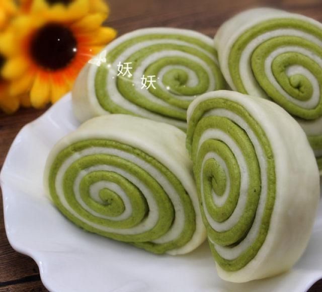  孩子|花卷新做法，加上一把菠菜，孩子吃一次就忘不了