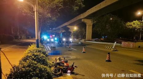 身亡|广西一摩托车司机遭泥头车辗压,当场身亡