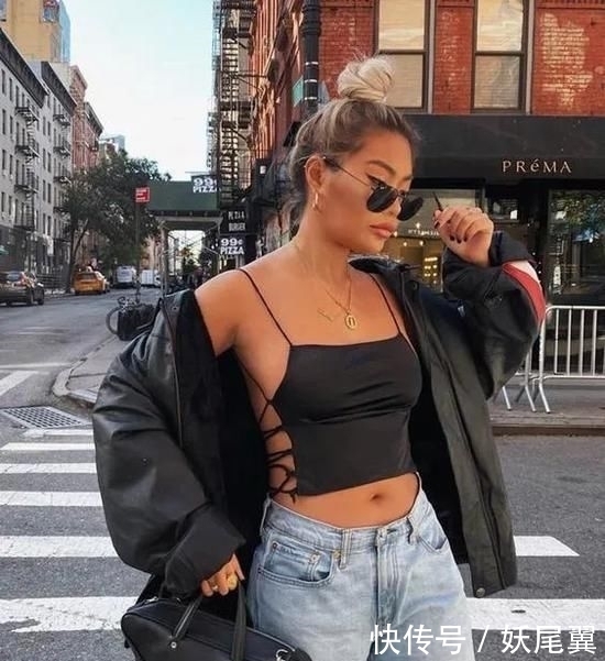 高腰|穿好一件Crop Top 其实可以很藏肉