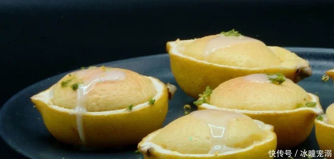  清新|【宁宁姐私房菜】躲在柠檬里的小蛋糕，清甜不腻，夏日清新第一名！