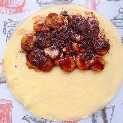 花生酱|香蕉花生酱巧克力可丽饼