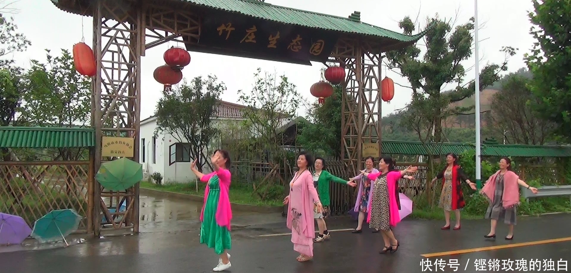 八中|马鞍山八中74届高中女生模特团:南京江宁竹庄生态园雨中走秀(音乐相册)