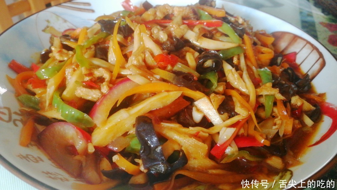 特色|家常味鱼香肉丝这样做有特色多配蔬菜营养更下饭分享制做方法技巧