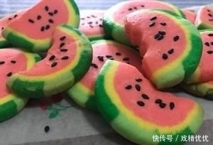  清新|清新可爱风西瓜曲奇饼干