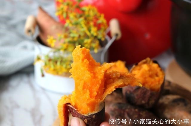砂锅|烤红薯的家常做法,皮薄肉甜汁多,没有微波炉和烤箱也能做