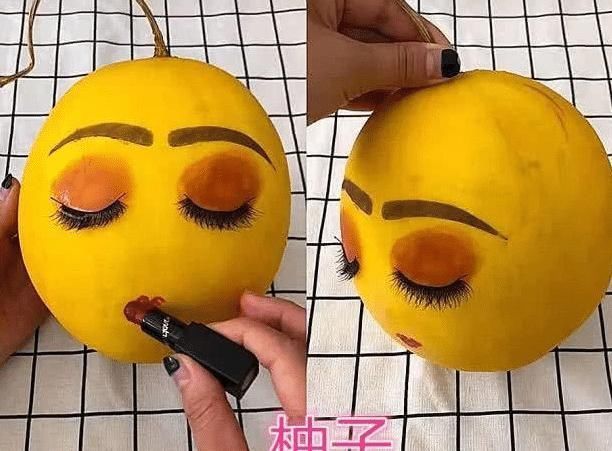 惊艳|水果也能“化妆”西瓜一般,柚子太惊艳,看到柠檬把手寄过来