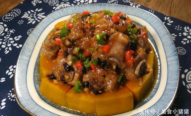 南瓜|教你南瓜豉汁蒸排骨，排骨嫩滑不油腻，味美独特连吃三碗饭