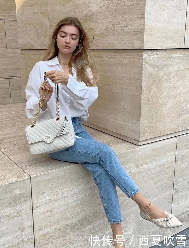 分烟管裤|九分裤+平底鞋,才是早秋最潮搭配