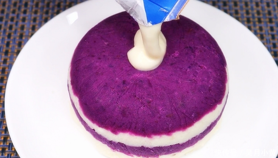 好看|山药这样做太好吃了,加上2个紫薯,好吃又好看,比蛋糕还解馋!