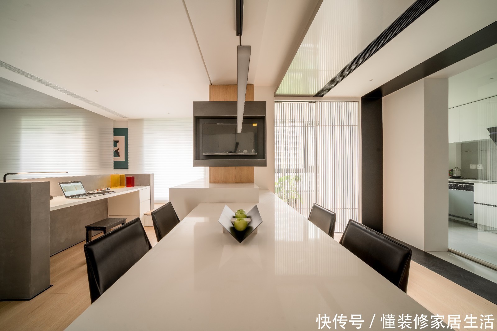 开放式|上海小姑娘的100㎡新家,全屋开放式布局,入户第一眼,就着迷了