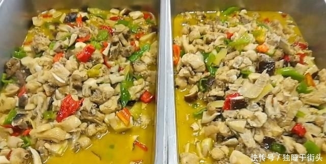 烧鸡|淮扬菜大厨改良员工餐将香菇烧鸡这么做,鲜香微辣,开胃下饭