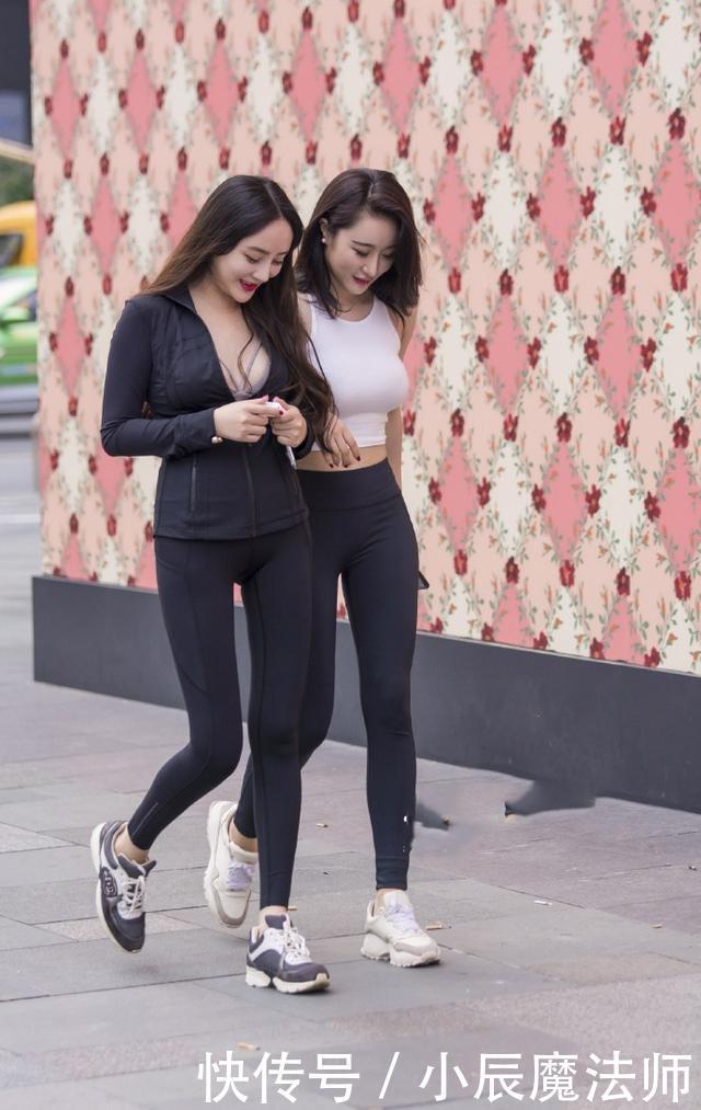 美女|美女穿搭:丰姿绰约的打底裤穿搭,清新减龄又显清亮气质