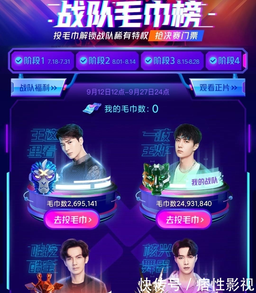 波王炸|《街舞3》战队毛巾榜,王一博稳居第一,这是观众对他最大的保护