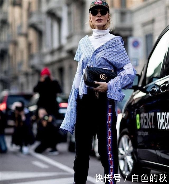 高级|女人想要高级得体怎么穿?“蓝色+白色”,最值得借鉴的穿搭解析