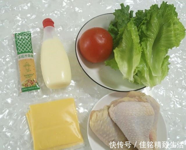 简单|自从学会了鸡腿汉堡这做法,肯德基都不香了,简单好做又好吃