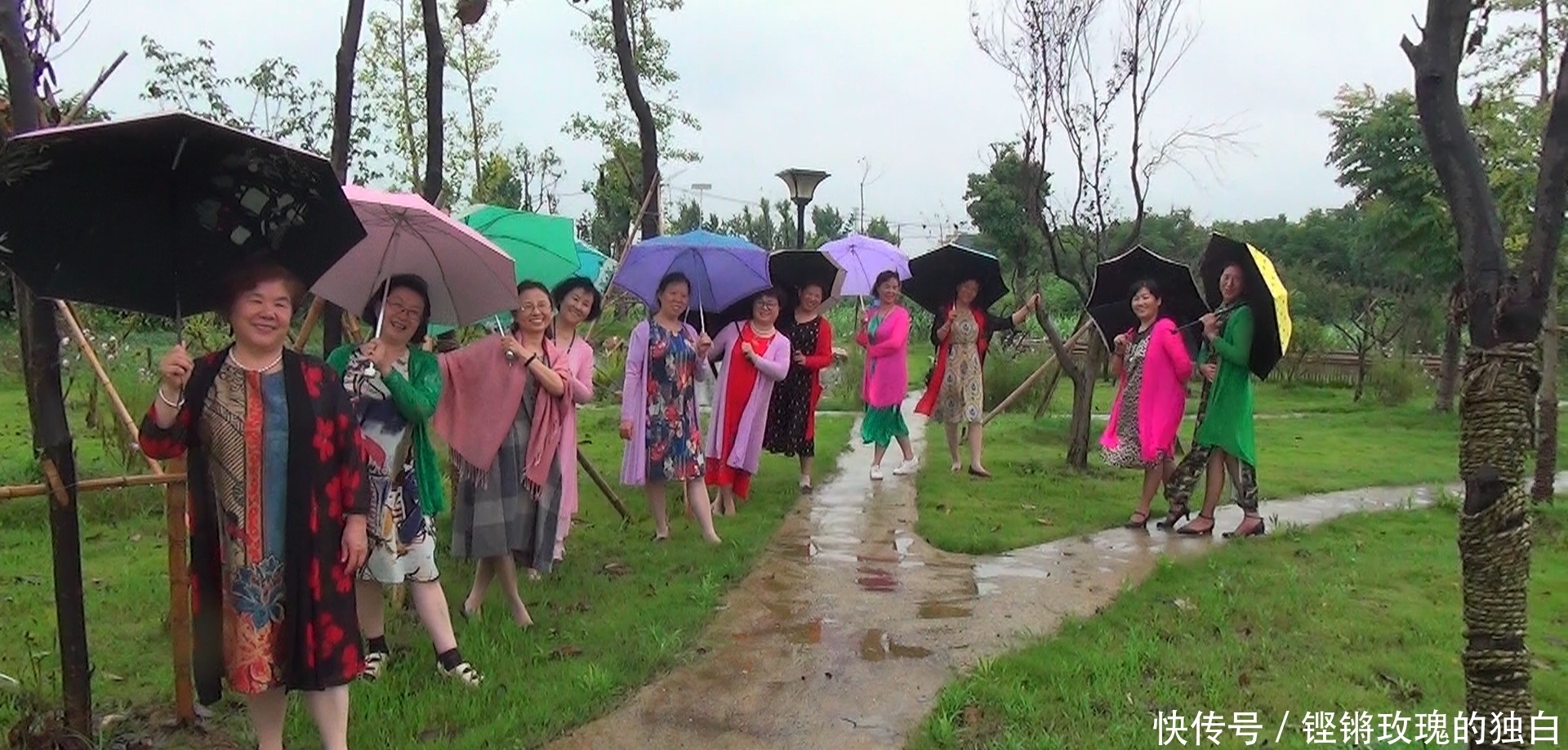  八中|马鞍山八中74届高中女生模特团：南京江宁竹庄生态园雨中走秀（音乐相册）