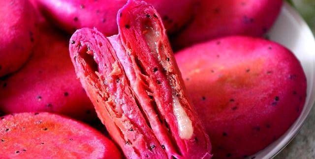  油腻|不要在火龙果直接吃是面粉做的，又甜又软不油腻