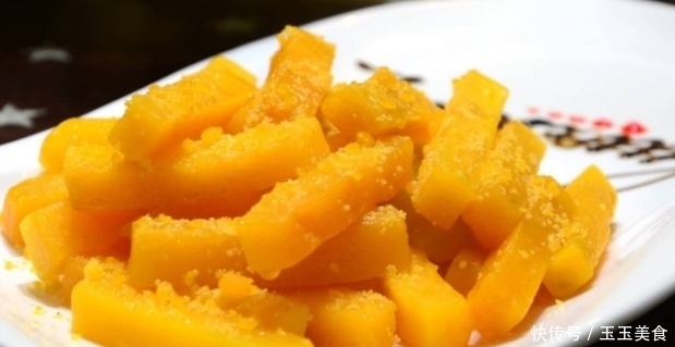 孩子|经典家常菜，蛋黄南瓜最简单的做法，营养美味，孩子吃了长身体！