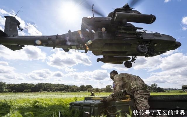 补充|英国陆航演练“热车补给”快速为阿帕奇补充油料弹药 引擎不停车