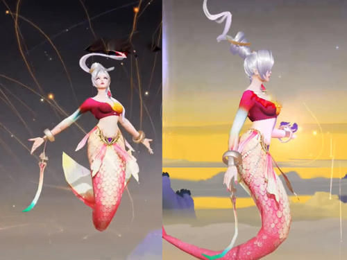 紫色|甄姬又出新皮肤,看到这条美人鱼尾巴,东皇太一正在赶来的路上