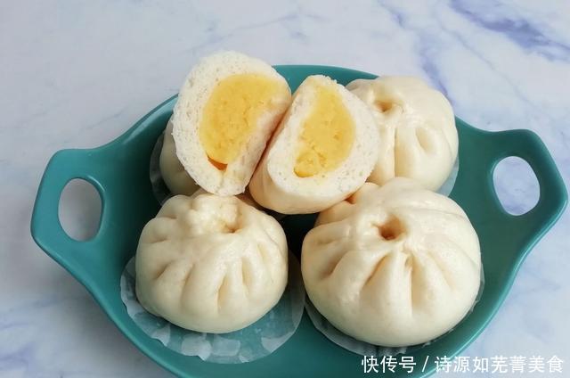 奶香|教你做孩子爱吃的奶黄包,香甜松软,奶香浓郁,一顿3个不够吃!