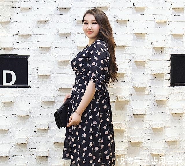 女人味|谁说微胖妹子没有女人味?连衣裙穿对了,照样美翻了