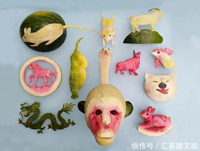 世界|58岁大爷用蔬菜做出了动物世界,网友:果然,你大爷还是你大爷!