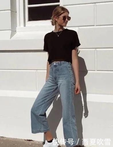 分烟管裤|九分裤+平底鞋,才是早秋最潮搭配