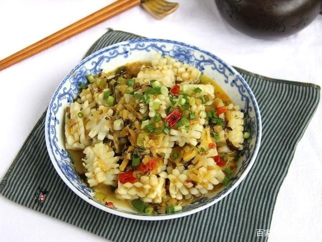 鱿鱼花卷|天一热,家里最馋这菜,鲜辣酸爽,肉嫩肥美,开胃下饭