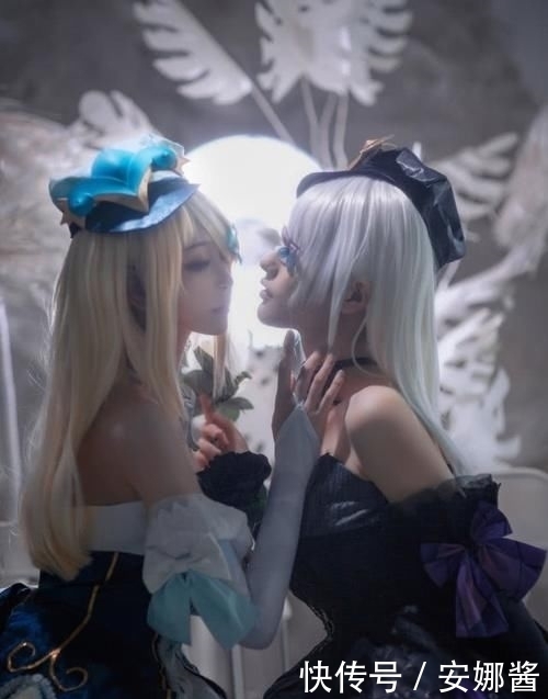 双子|ACG最靓COS第26期:姐妹双子版王昭君,金发加白毛我全都要!