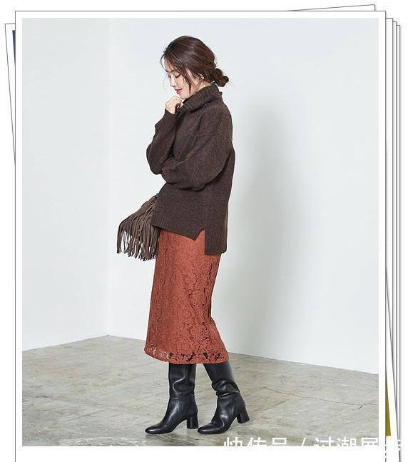 秋季|秋季蕾丝半身裙怎么搭?5种常用颜色30种流行搭配,穿出淑女风