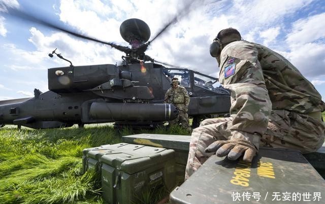  补充|英国陆航演练“热车补给”快速为阿帕奇补充油料弹药 引擎不停车