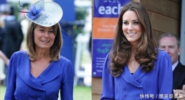  VS|凯特和妈妈穿同款连衣裙，一马平川VS凹凸有致，身材竟还没妈妈好