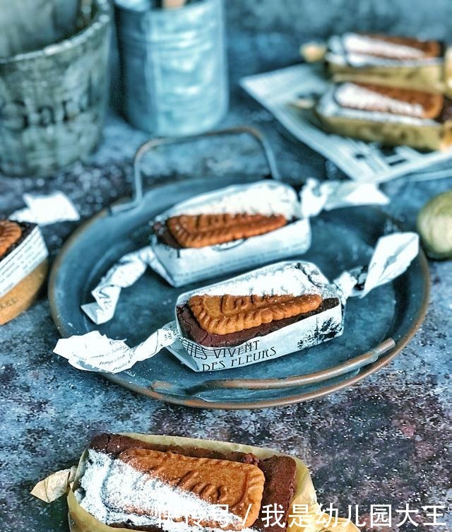 口感|教您高颜值、超赞口感的甜点,焦糖饼干布朗尼的实用家庭做法!