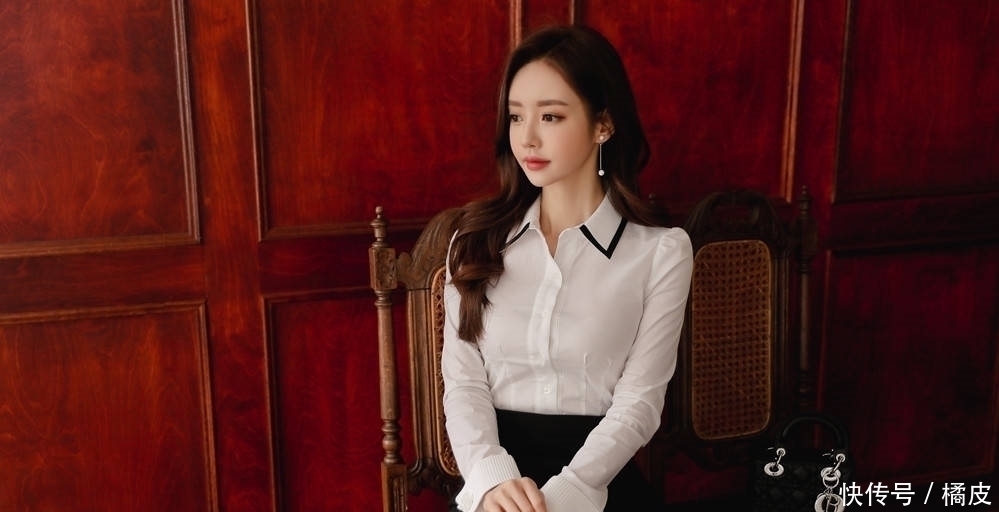 庭园|女神孙允珠:燕尾蝶花结庭园娇媛清纯衬衫